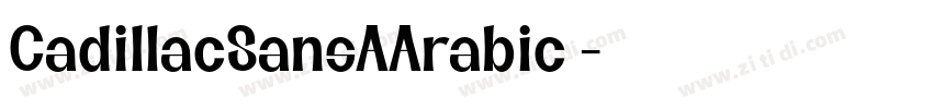 CadillacSansAArabic 字体转换
